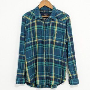 AEO Women's Flannel Shirt, Soft Boyfriend Fit, Size M